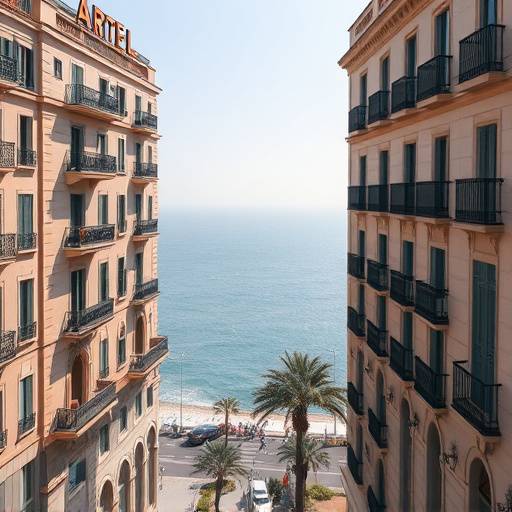 Fachada del Hotel Arts Barcelona con vistas al mar Mediterr&aacute;neo