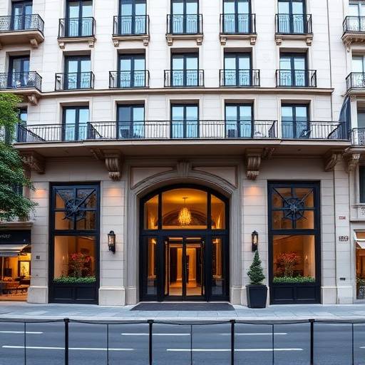 Fachada del Mandarin Oriental Barcelona en el Passeig de Gr&agrave;cia