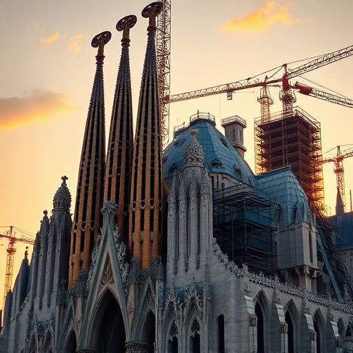 La Sagrada Familia, obra maestra de Antoni Gaud&iacute; a&uuml;n en construcci&oacute;n