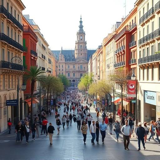 Las Ramblas, la famosa calle peatonal llena de vida y color