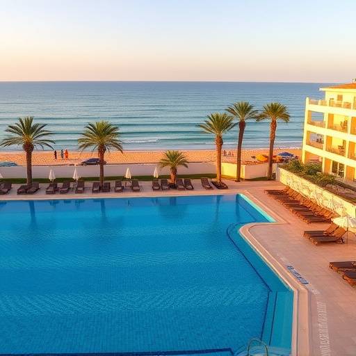 Piscina del Hotel Las Arenas Balneario Resort, Valencia con vistas a la playa